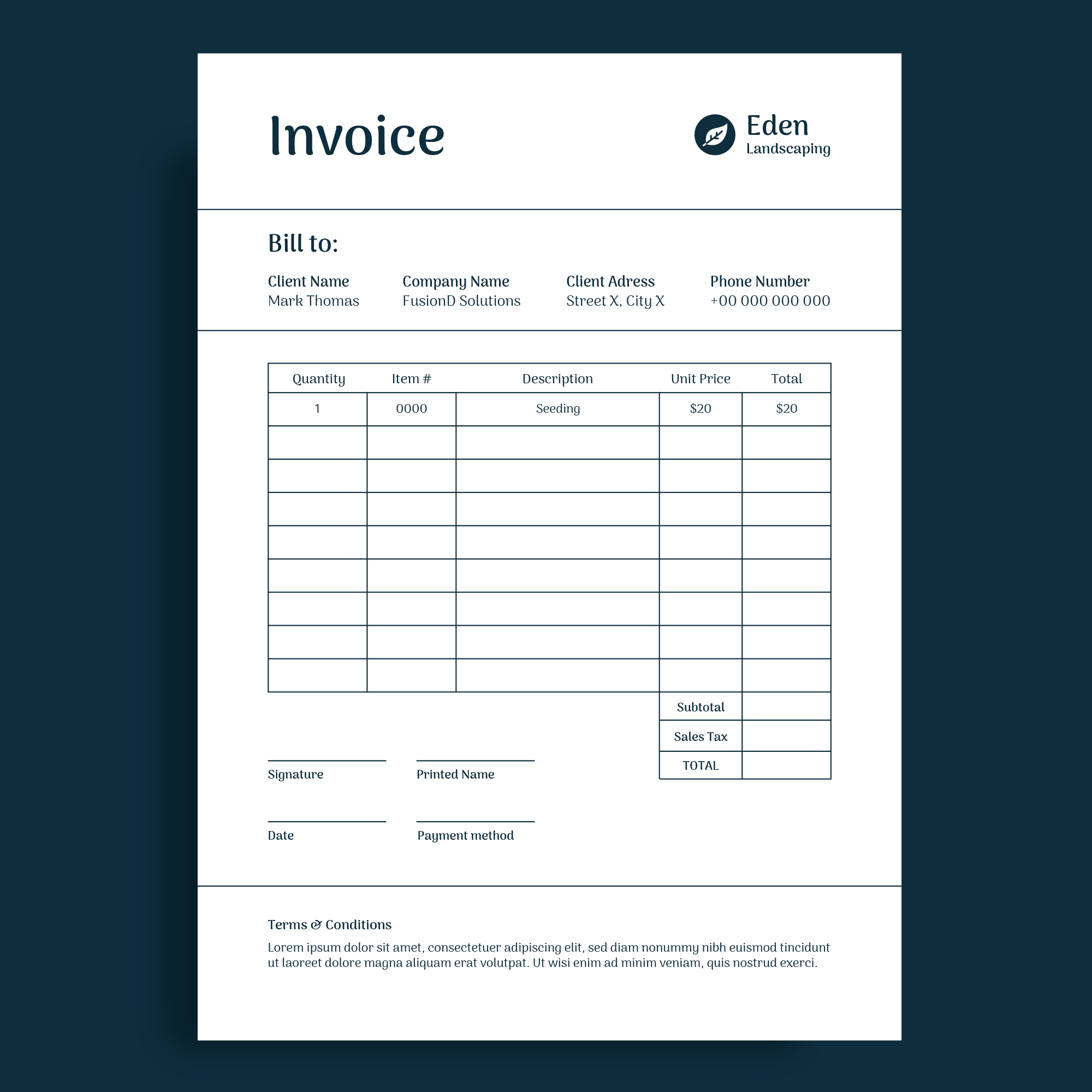 Invoice Books